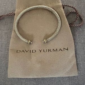 David Yurman Cable Bracelet Sliver/ Gold